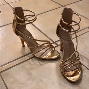 Madden Girl gold heels